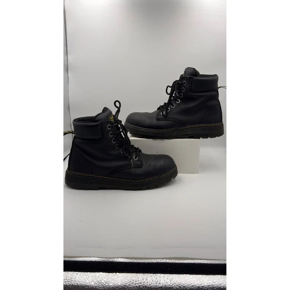 Dr. Martens Winch ST Steel Toe Black Leather Work Boots Mens 11 AW004 EH Safety
